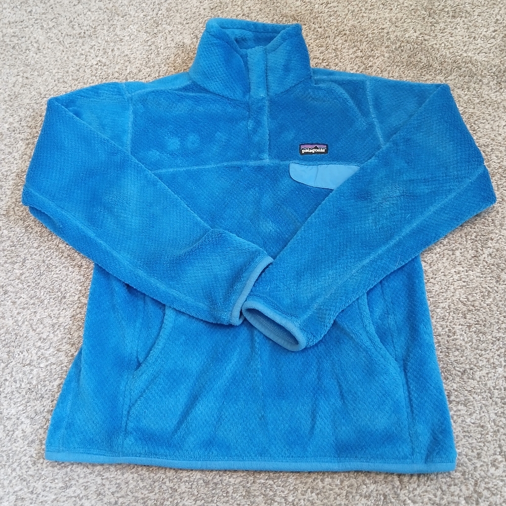 Patagonia Polartec Thermal Pro Snap-T Pullover Blue Fleece Women's Small